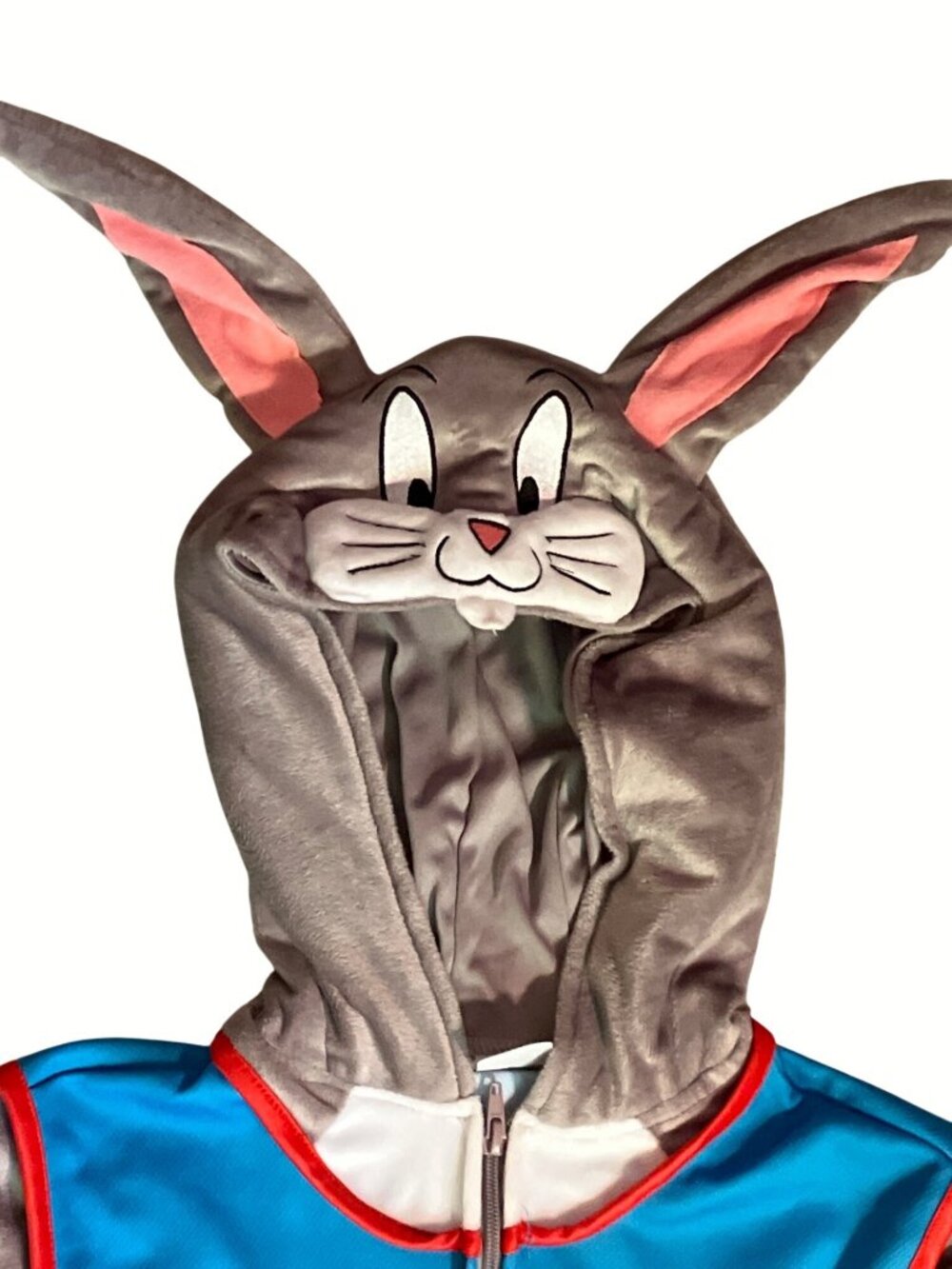 Space Jam: A New Legacy Bugs Bunny Costume Hoodie Pajamas With Tune Squad Logo S - Picture 3 of 13